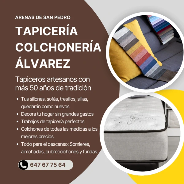 Tapicería Colchonería Álvarez Arenas de San Pedro Tapicería Colchonería Álvarez Arenas de San Pedro